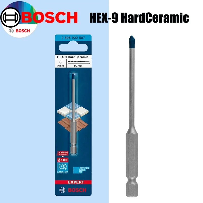 Ceramic Tile Floor - BOSCH Hex-9 Sert Seramik Matkap Uçları