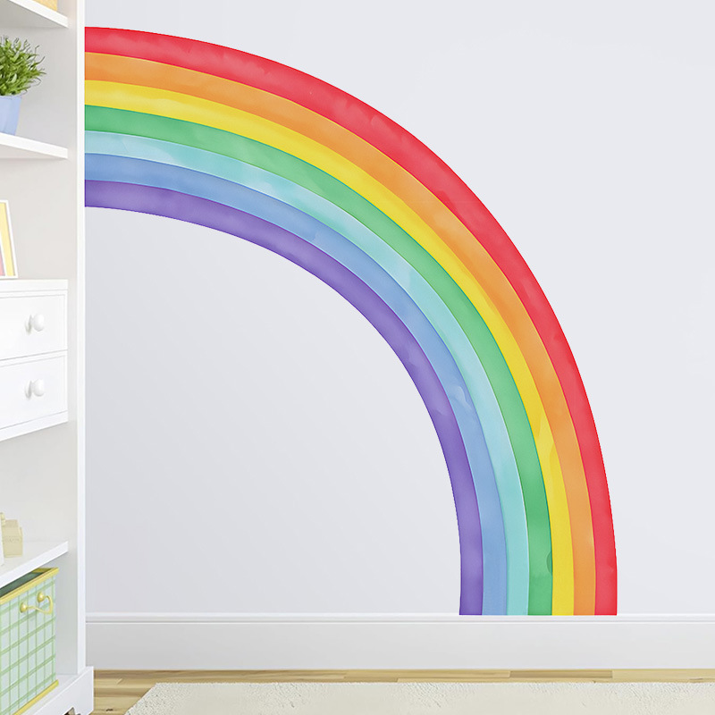 Büyük Gökkuşağı Duvar Çıkartma - Pvc Panel Background incelemesi ve fiyatı